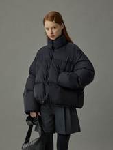 廣州雅芮服飾有限公司90白鴨絨羽絨服女2023冬季韓版立領寬松外套