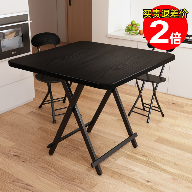 Mesa de comedor retráctil de casa de alquiler pequeña simple y portátil mesa de negociación doméstica multifuncional económica mesa plegable image 3