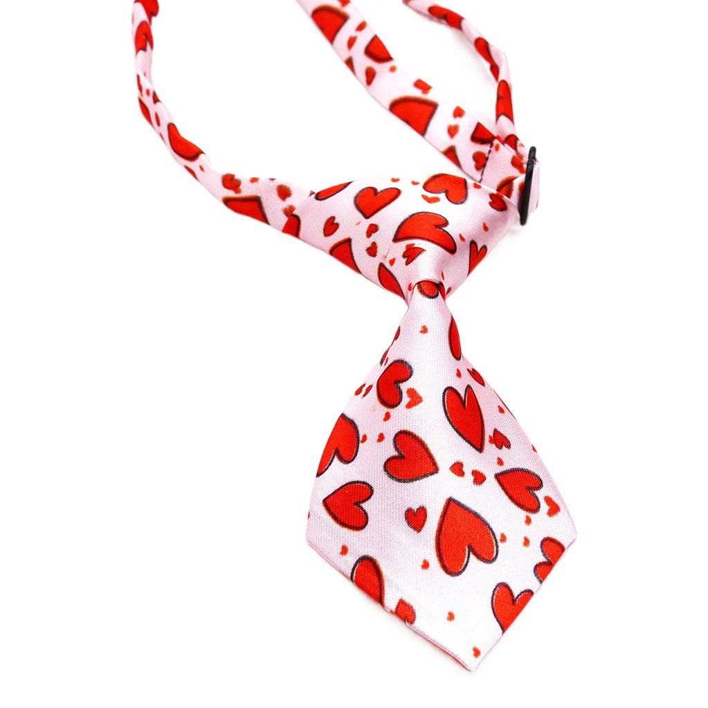 Украшения для домашних животных Красный Романтическая атмосфера Праздничная Вечеринка День Святого Валентина Регулируемый галстук-бабочка для собак Маленький галстук