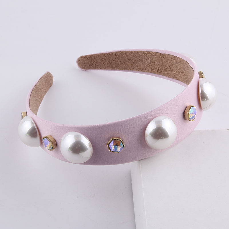 Fashion Color Diamond-studded Pearl Headband display picture 6