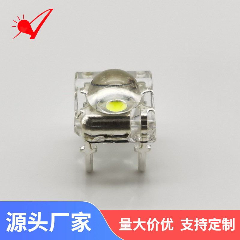 F5 Piranha LED Beads, 5mm Through-hole Four-Pin, 3V White/Warm White, High Brightness LED, In Stock