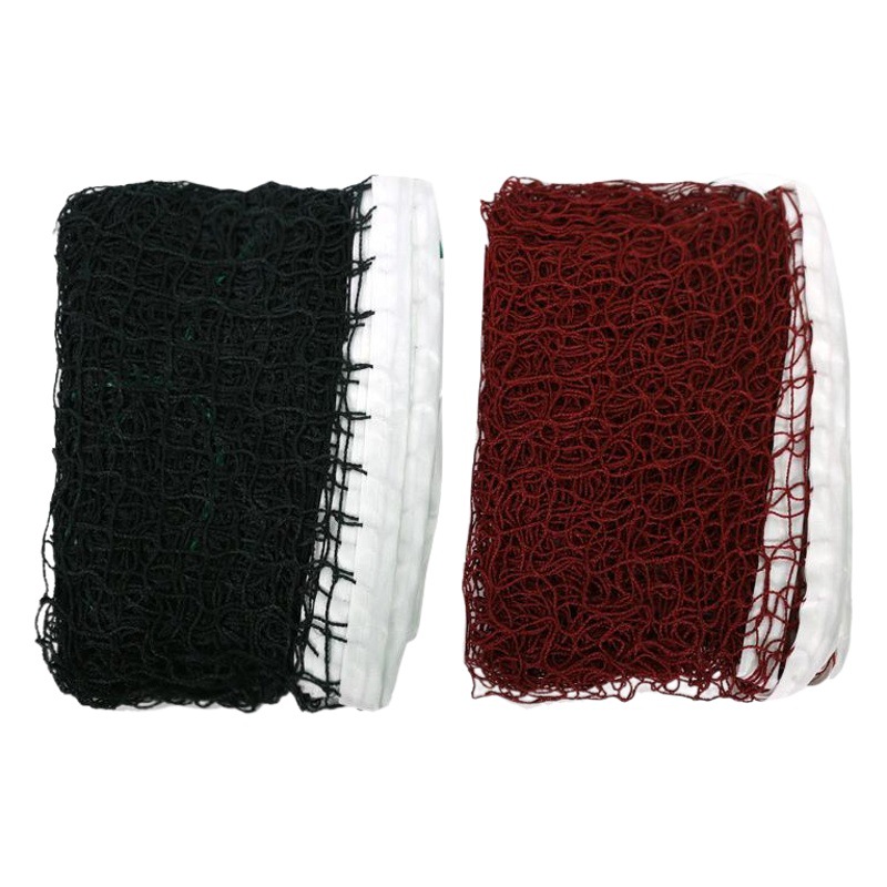 Durable Standard Badminton Net Polypropylene Knotless Red Green 2 Colors Cross-Border Convenient Badminton Net