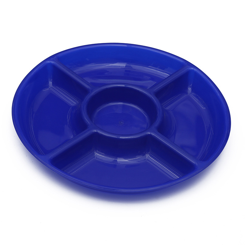 Plato de frutas con 4 compartimentos, estilo moderno