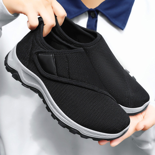 Shoes, women's casual shoes, breathable single-layer shoes, old Beijing cloth shoes, velcro, middle-aged and elderly women's shoes, soft sole, comfortable women's shoes
