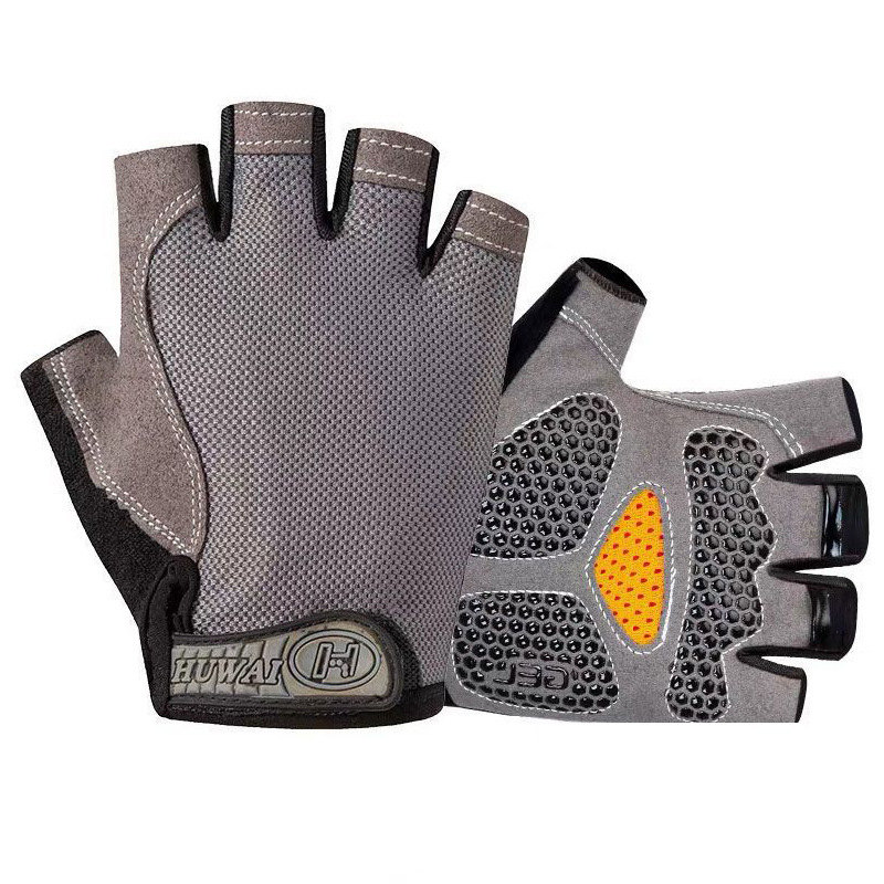 Protección solar medio dedo guantes hielo seda manicura hombres y mujeres delgada primavera y verano transpirable al aire libre equitación guantes de fuga de dedo