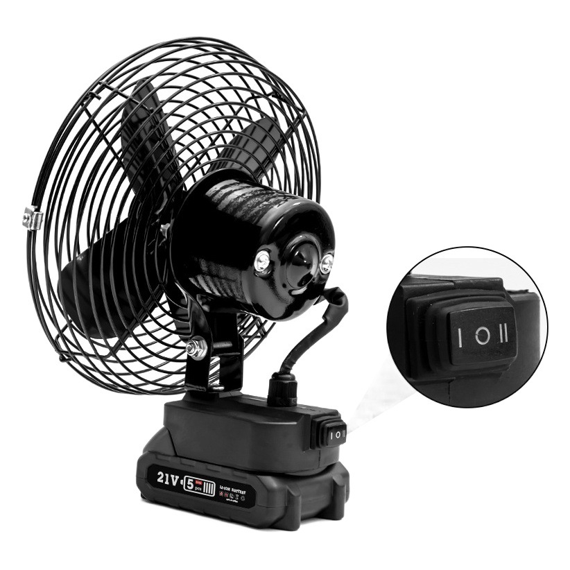 Hilda ventilador universal ventilador al aire libre suministros Mt interfaz portátil de alta potencia secador de pelo batería de litio