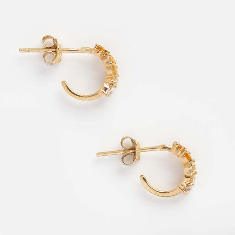 Solid Gold Ombre Birthstone Hu