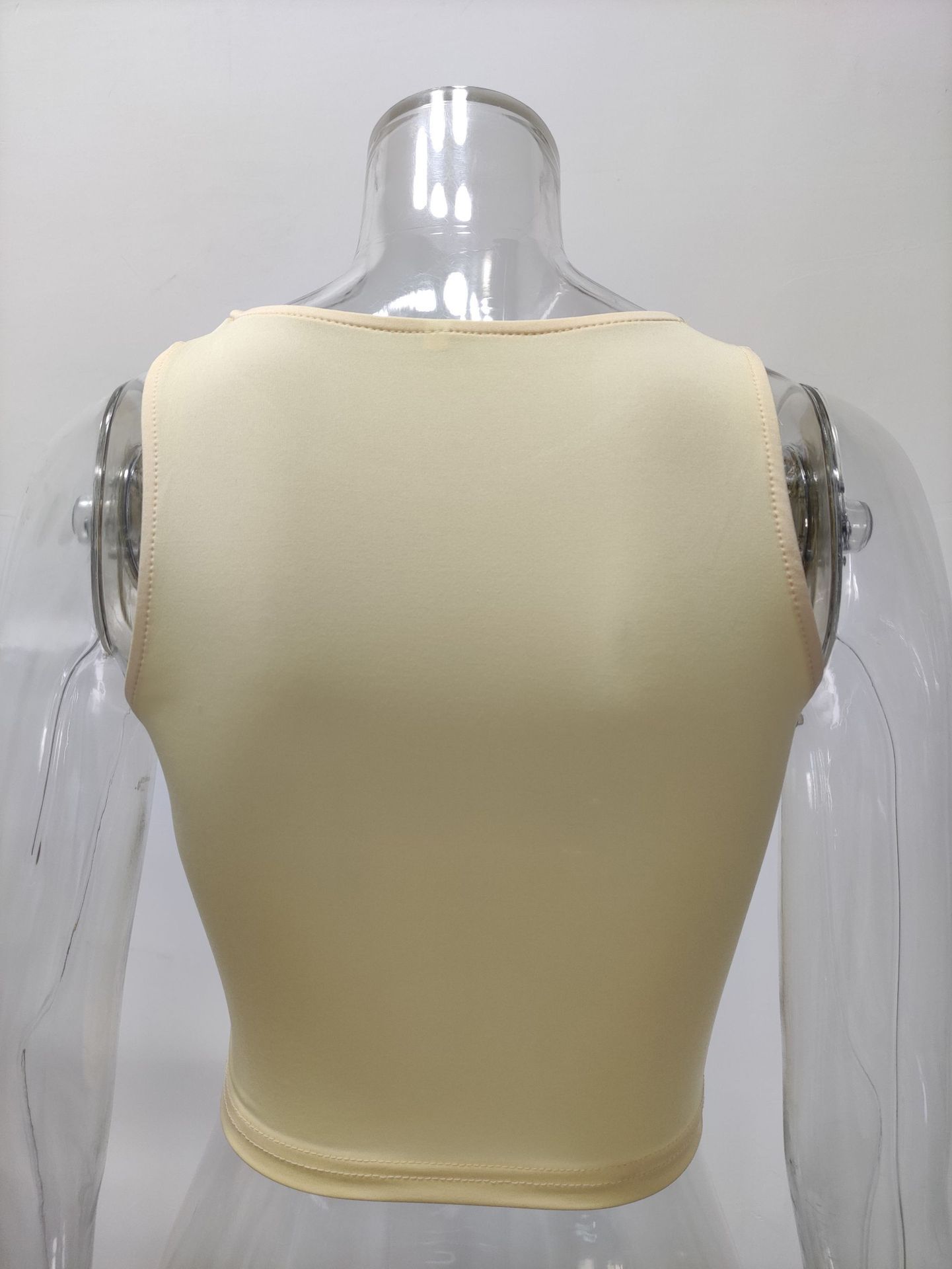 Women's Clothing Summer Solid Color Sleeveless Round Neck Tank Vest T-Shirt Women's New Wish Fashion Top_ecoleips.com