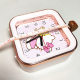 Foreign trade kulomi melody dog square alarm clock cute cat round clock desktop ornaments gift