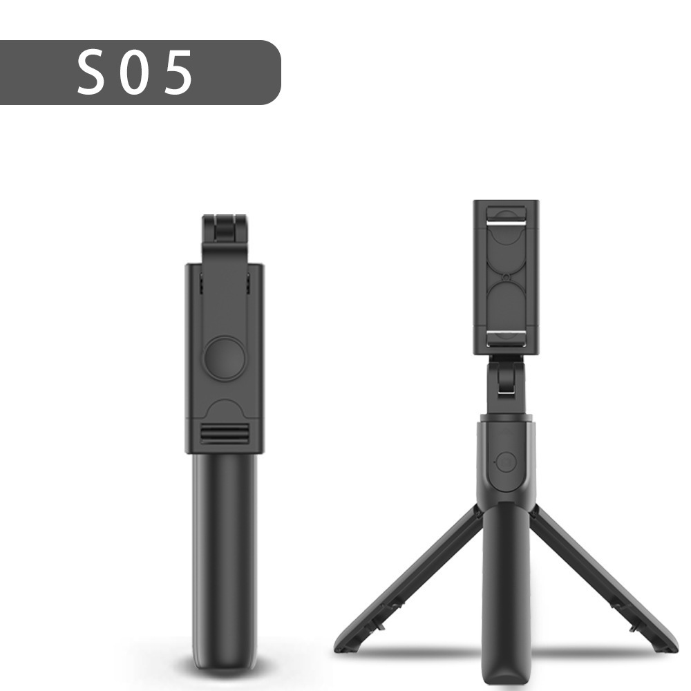 S05 nuevo Bluetooth selfie stick S05S teléfono móvil de control remoto transmisión en vivo belleza multi-función fábrica pelo recto trípode