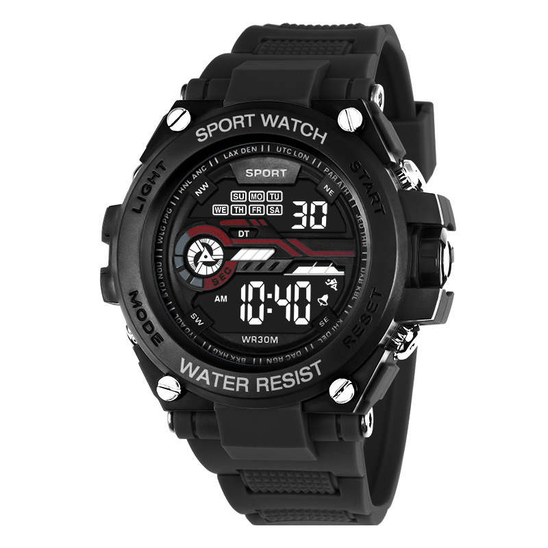 Nuevo reloj deportivo de montañismo para hombre, reloj de moda, reloj despertador luminoso multifuncional para estudiantes, reloj electrónico con cronometraje