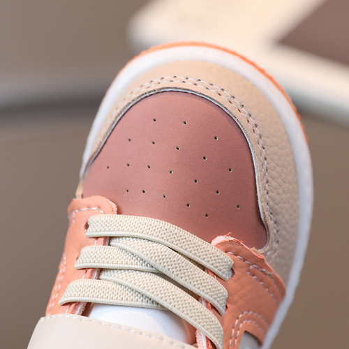 Children's shoes spring and autumn new baby shoes baby soft sole toddler shoes boys mid-top casual sneakers girls children's shoes