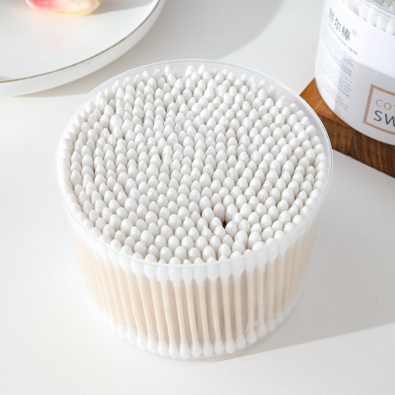 Double-sided disposable cotton swabs