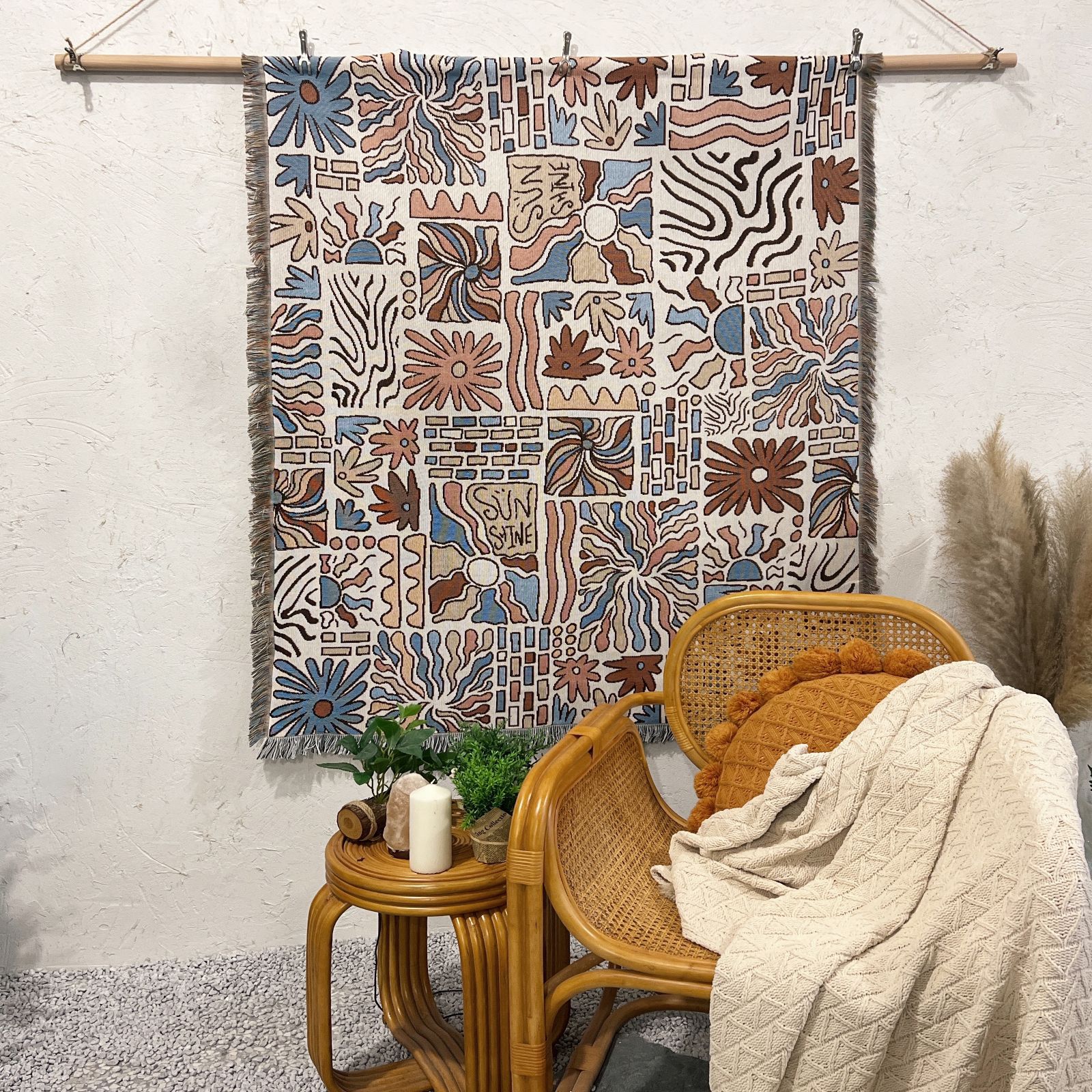430g Weight carpet, blanket Home Textiles & Decor Type Cotton Nitrile Blend Material Geometric Pattern Casual Style Casual Geometric Cotton Nitrile Blend Carpet Blanket Artificial Decorations 29