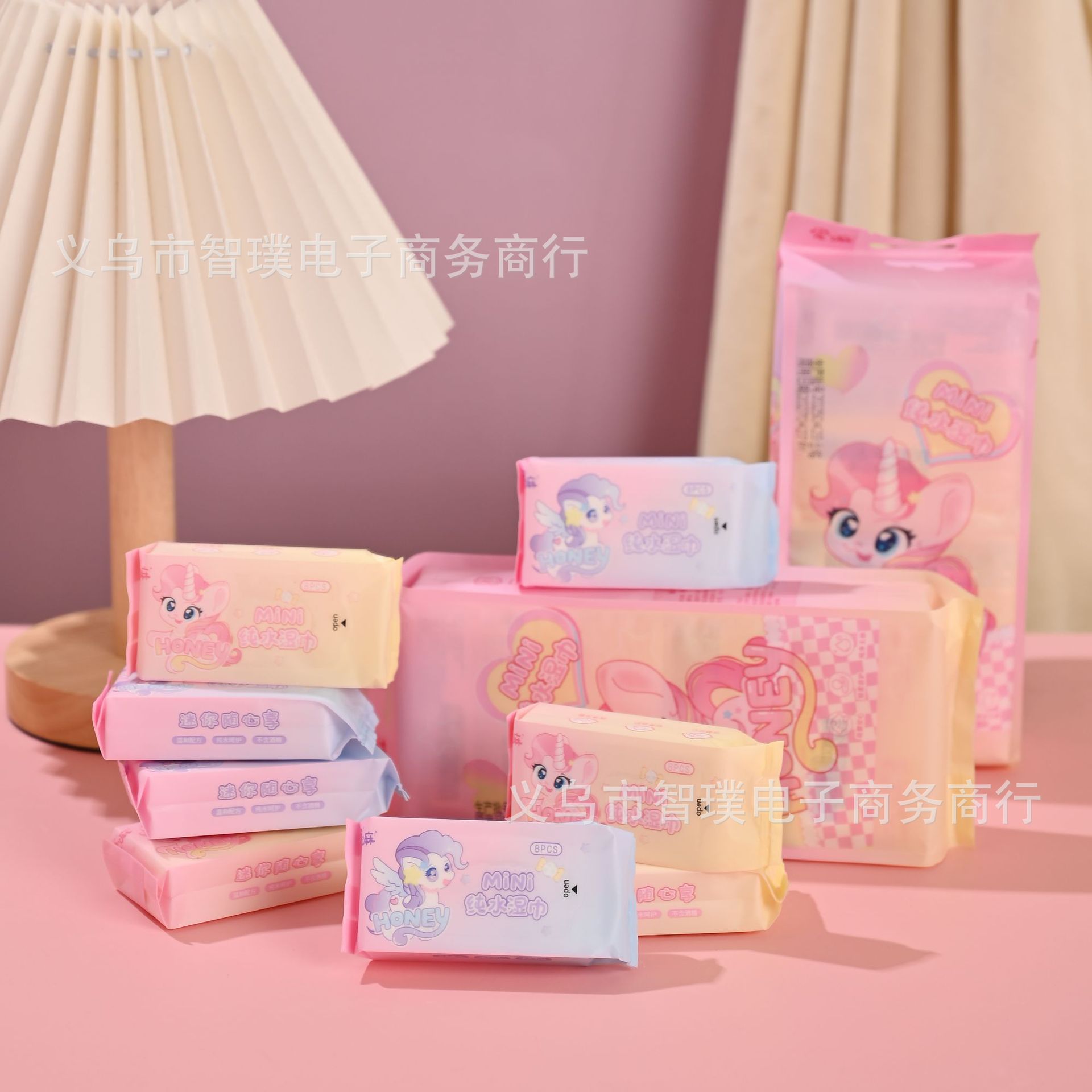 포니 유니콘 물티슈 8팩