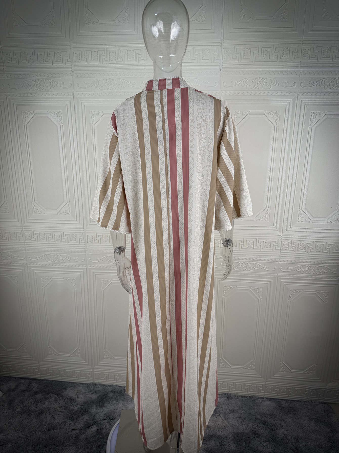 Cross-border Middle Eastern Muslim Clothing, Summer Fashion Casual Dress, Vacation Wear, Dubai Women's Robe, Abaya_ecoleips.com