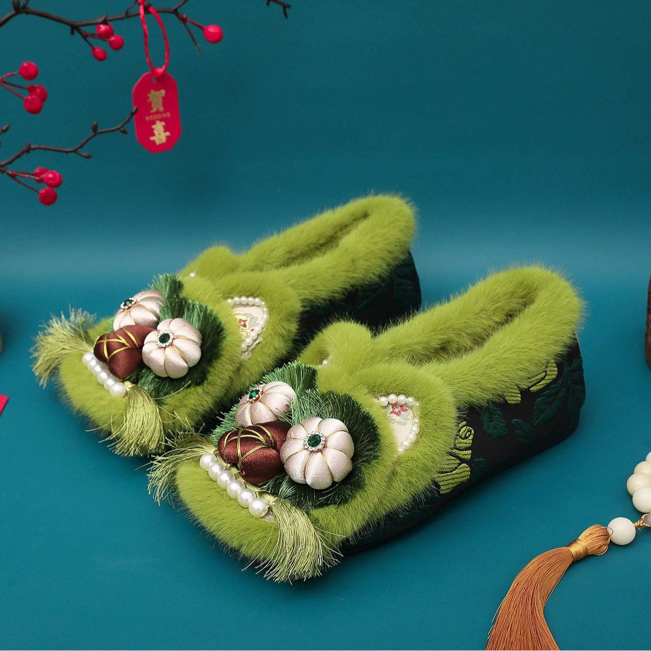 Хлопковая обувь для взрослых тигра обувь 2024 новый национальный прилив ретро национальный стиль