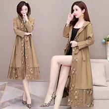 妈妈装春秋装韩版中长款风衣外套中年女春秋新款40岁洋气大码上衣