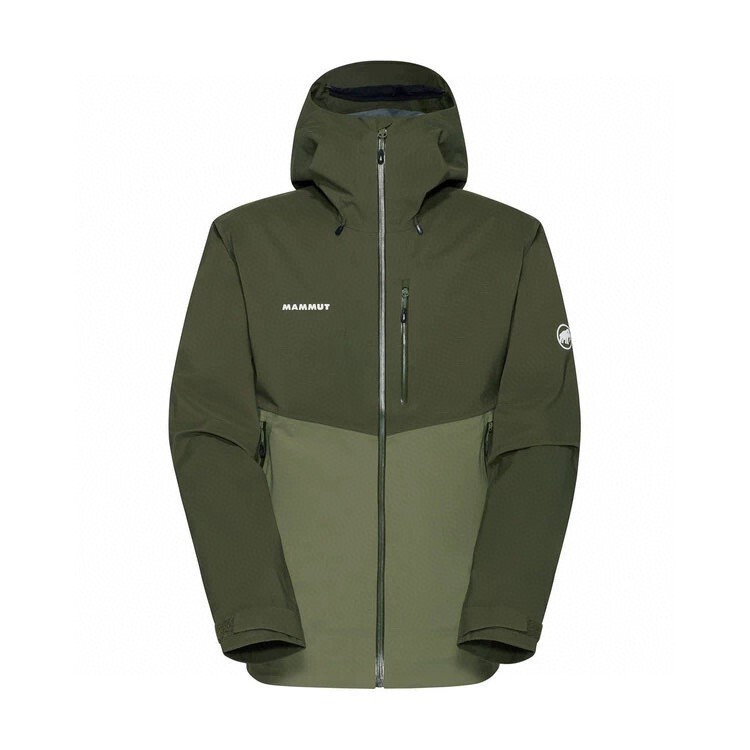 Mammut Mammoth Color-Blocked Outdoor Sports Breathable Hardshell Jacket New Windproof and Waterproof Hooded Jacket Trendy