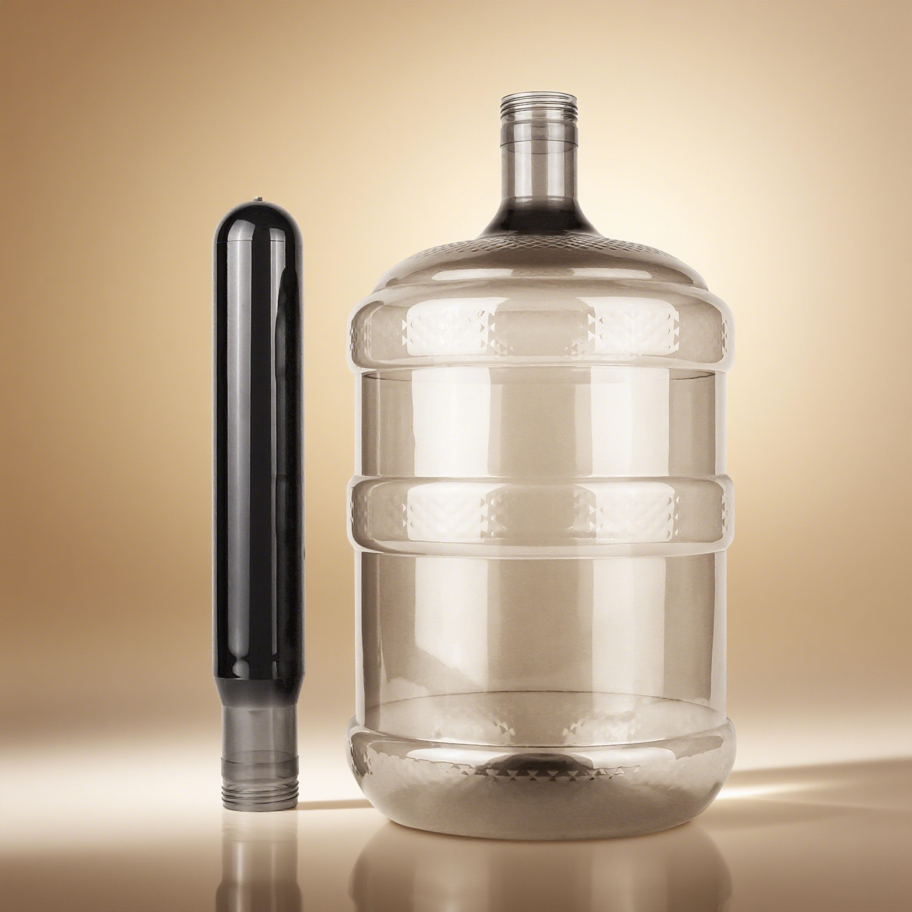 Fábrica directa 55mm cinco galones PET botellas en blanco de alta presión desechable de grado alimenticio soporte personalizado al por mayor