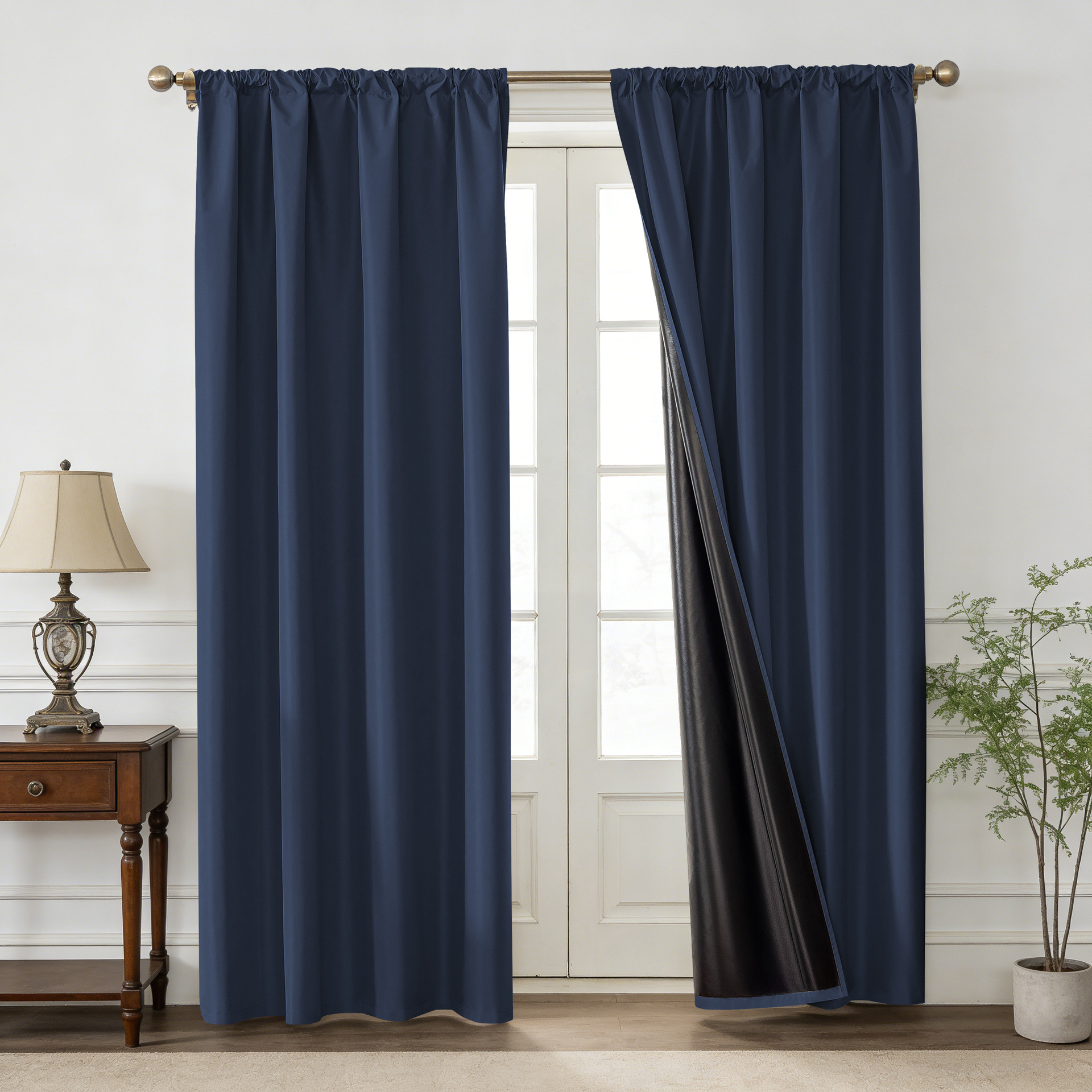 Amazon transfronterizo se vende bien chunya Textile Film Curtain cortina de comercio exterior de color sólido sombra completa cortina impermeable y térmica image 10