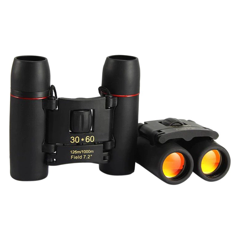 AliExpress Лидер продаж 30x60, красная пленка высокого разрешения, карманный бинокль, уличный трансграничный телескоп ночного видения при слабом освещении