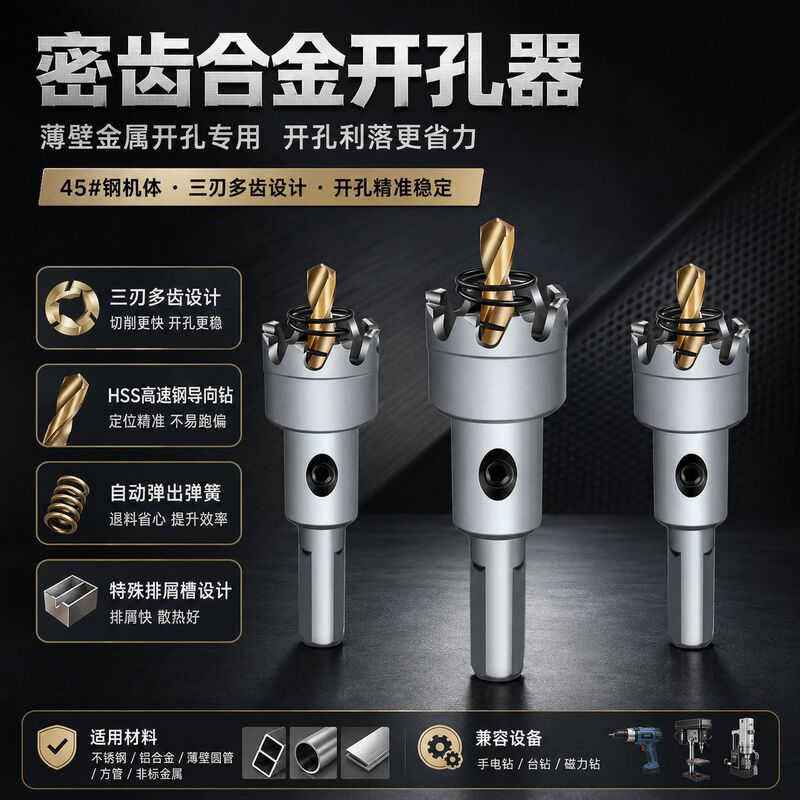 Stainless steel drill bit anti-theft mesh square tube round tube door and window aluminum alloy reamer multi-tooth alloy Stainless steel drill bit anti-theft mesh square tube round tube door and window aluminum alloy reamer multi-tooth alloy