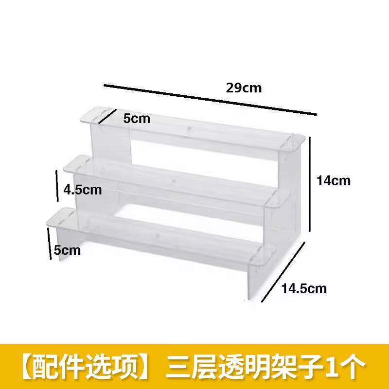 Caja de zapatos transparente de seis lados transparente de 360 ° caja de libros transparente caja de almacenamiento transparente