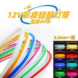 led低压12V6*12彩皮硅胶8*16做字造型灯带户外婚庆柔性霓虹软灯条