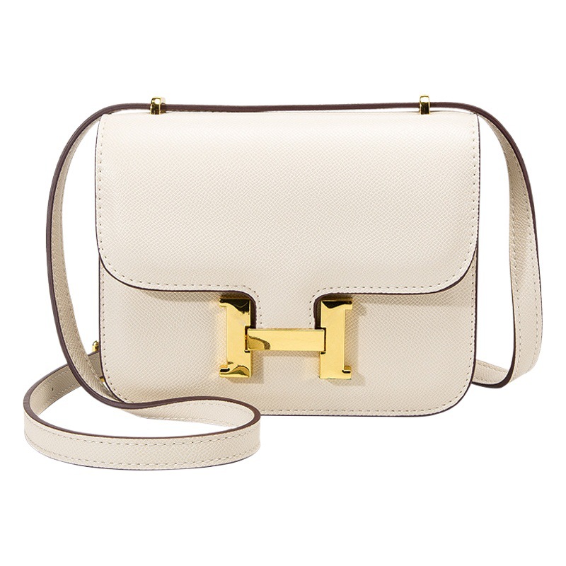 2023 nuevo tofu bolsa Kangkang bolsa H hebilla hombro mensajero bolsa azafata bolsa pequeña bolsa cuadrada al por mayor de las señoras bolsa de entrega