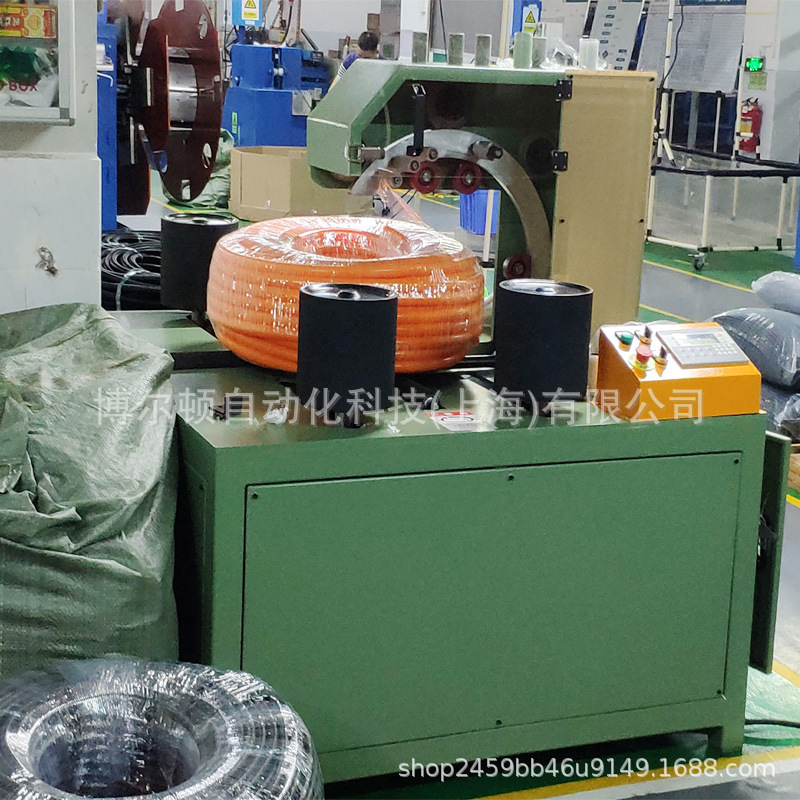上海供橡胶管缠绕包装机 胶管缠膜机 卧式盘管缠绕打包机 现货