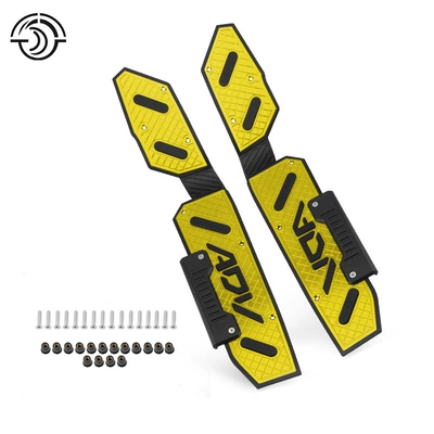 Motorcycle pedals Pedals, Modified Aluminum Alloy Anti-Slip - gold
