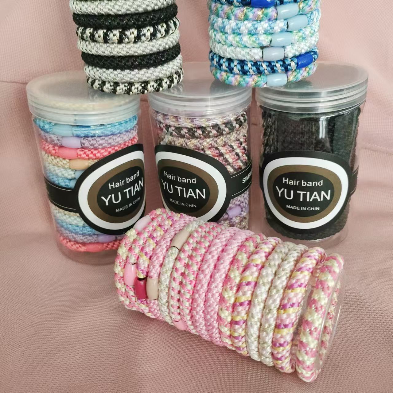 昆凌同款高彈力運動發圈女扎頭皮筋加粗拉不斷頭繩高馬尾發繩頭飾