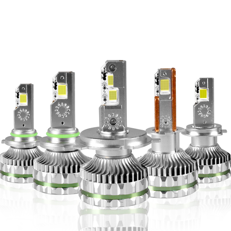 Cross-border exclusive four copper tube 150W high-power car LED headlights h7 h4 LED high/low beam car modification lamp