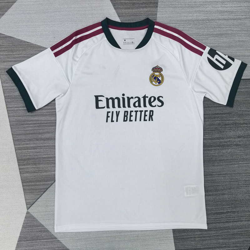 Logo Fan Version 2627 Real Madrid Home Football Jersey Short-Sleeved T-Shirt Breathable Quick-Drying Wholesale Production