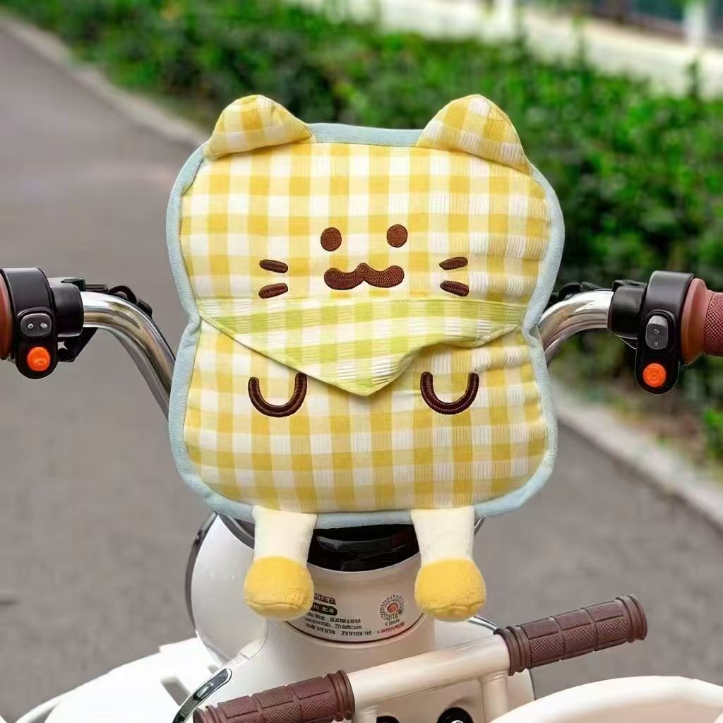 Cartoon Cat Electric Car Child Seat Special Anti-Collision Pad for Babies, Universal Front-Mounted Thick Protective Pad for Electric Vehicles