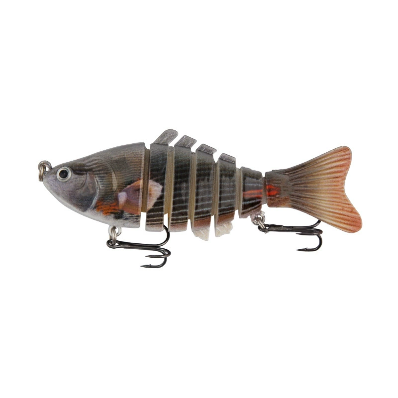 Многосуставная жесткая пластиковая приманка Luya Swimbait, 7-сегментная тонущая приманка для пресной воды, реалистичные цвета