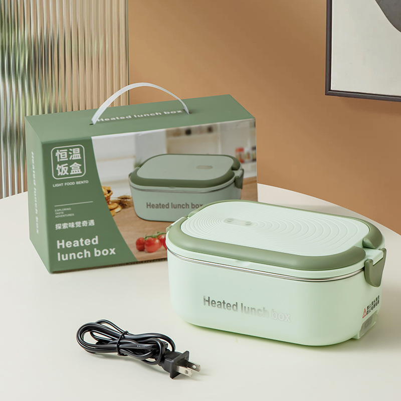 電気弁当箱、水不要、プラグイン保温弁当箱、オフィスワーカー向け恒温保温弁当箱|undefined