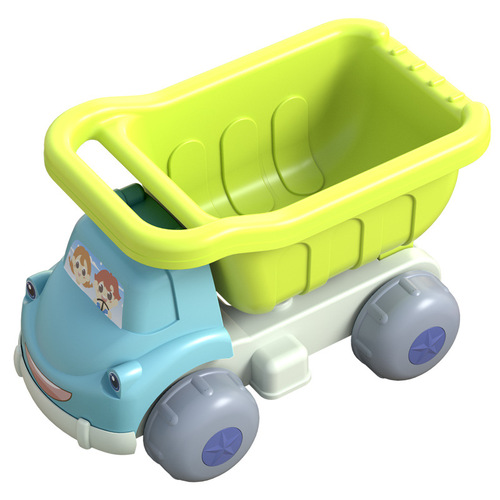 Children's beach toy set for boys to play with sand, sand bucket, ATV, hourglass, shovel, girl's beach tools for playing with sand