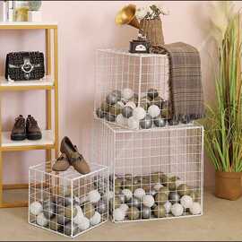 网红海洋球铁网格立方体柱泡面小堂婚庆布置餐厅奶茶店橱窗装饰