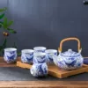 7-piece set blue and white butterfly + bamboo plate---limited time available
