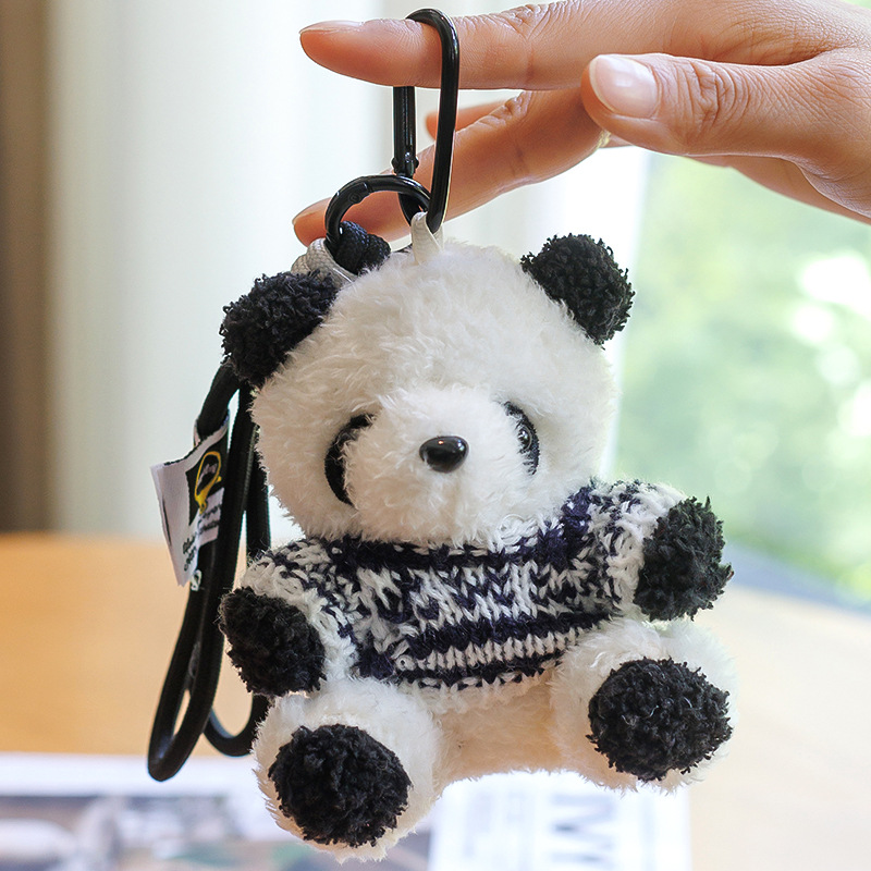 かわいい成都ジャイアントパンダペンダントセーターパンダペンダントクマバッグキーホルダーぬいぐるみ人形女の子