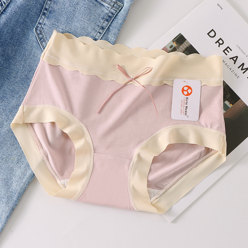 Ropa interior femenina modal puro algodón transpirable entrepierna chica japonesa triángulo shorts cabeza sin costuras más tamaño ropa interior mujeres