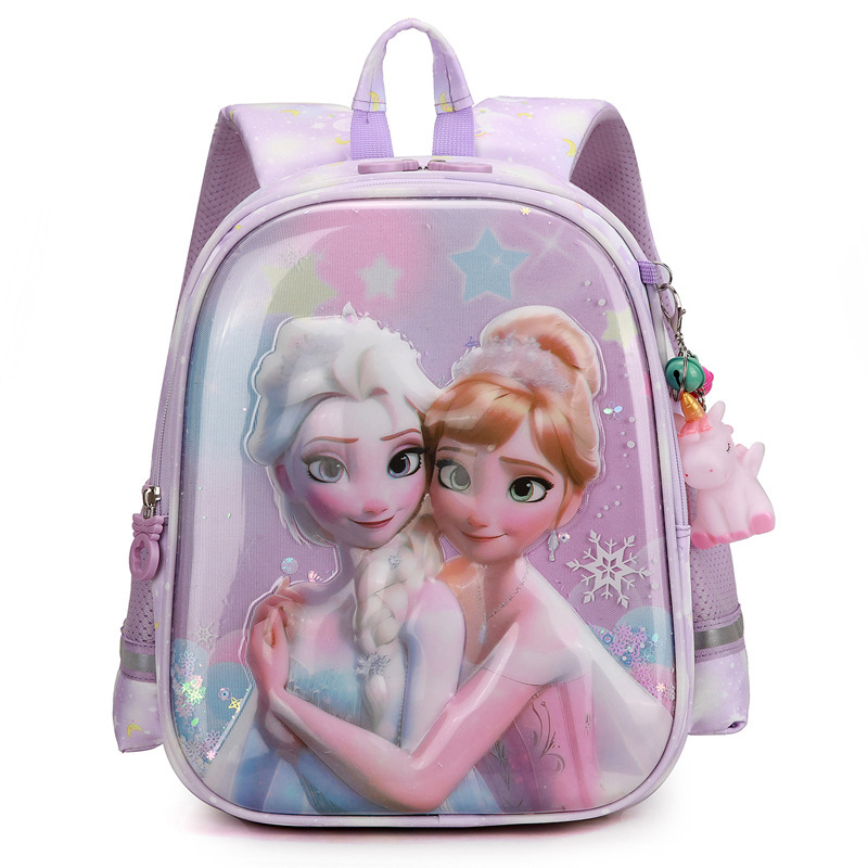 Animación de dibujos animados bolsas escolares ligeras unicornio niña princesa pequeña mochila encantadora mochila de grado 1 - 2