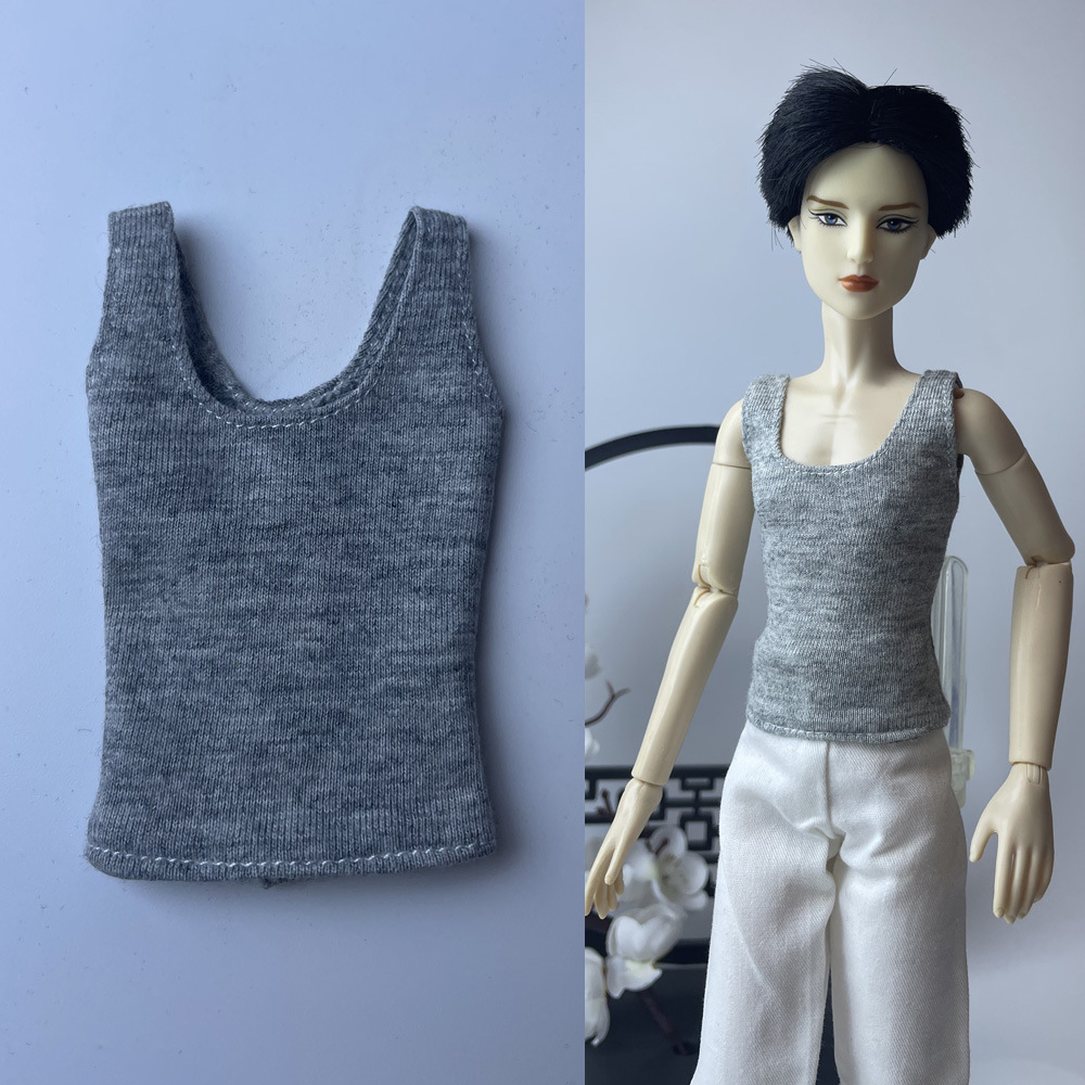 Ropa de muñeca hecha a mano de 6 piezas para Barbie Ken, ropa de muñeca masculina BJD de estilo gótico OB30, camiseta de manga corta. image 16