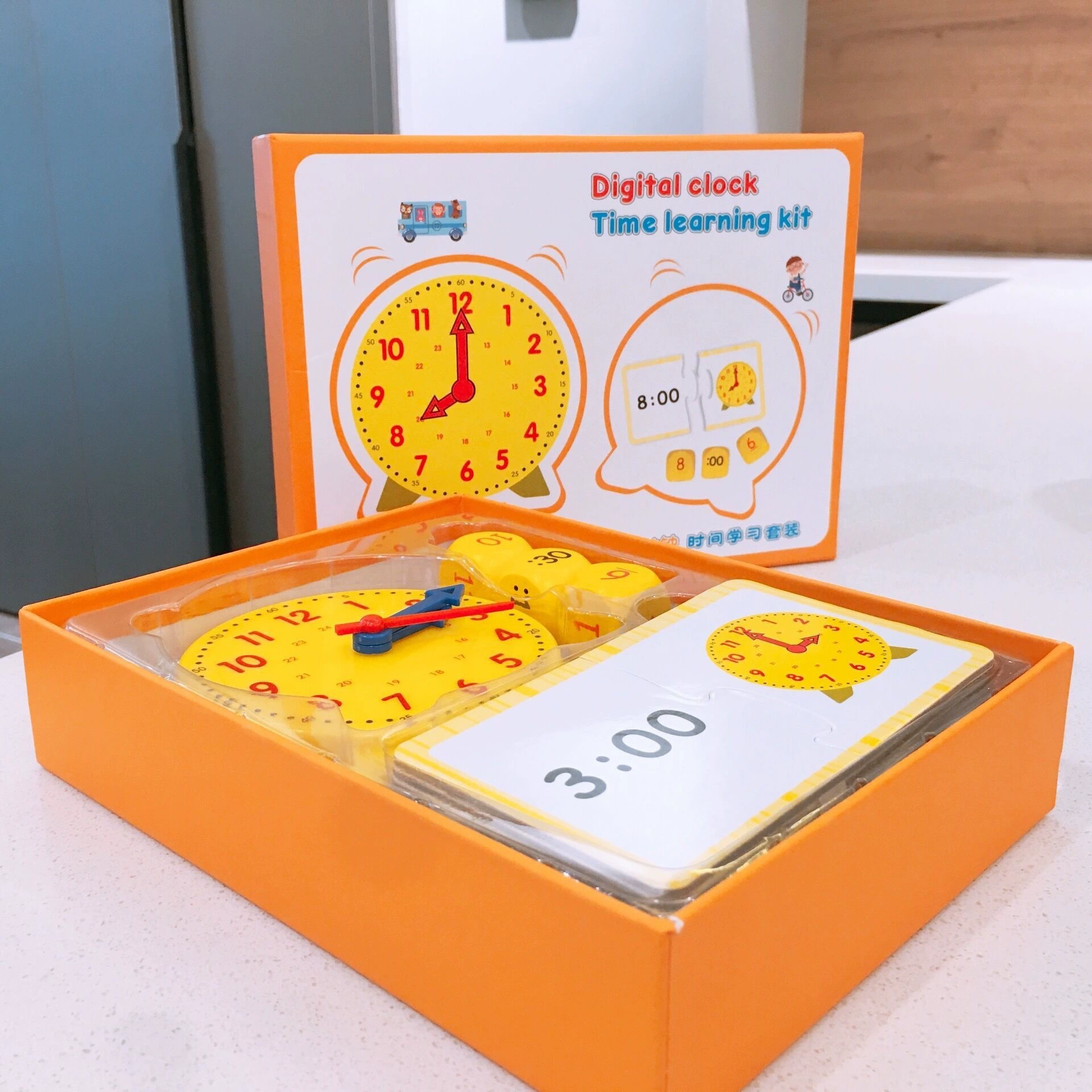 Children's watch, toy, cognitive teaching aids for kindergarten, teaching learning maths for students