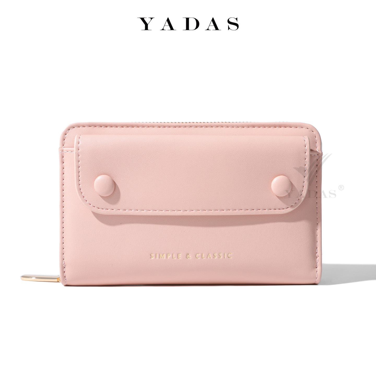 Cartera larga retro alta bolsa de diseño corta cremallera línea oscura bolsa de cambio para mujeres gran capacidad