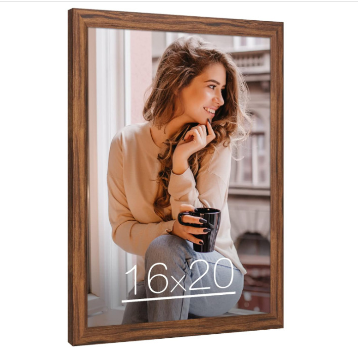 Fsc European and American Various Sizes and Colors Pine Wood Extra Large Picture Frame Decorative Wooden Frame Solid Wood Large Photo Frame