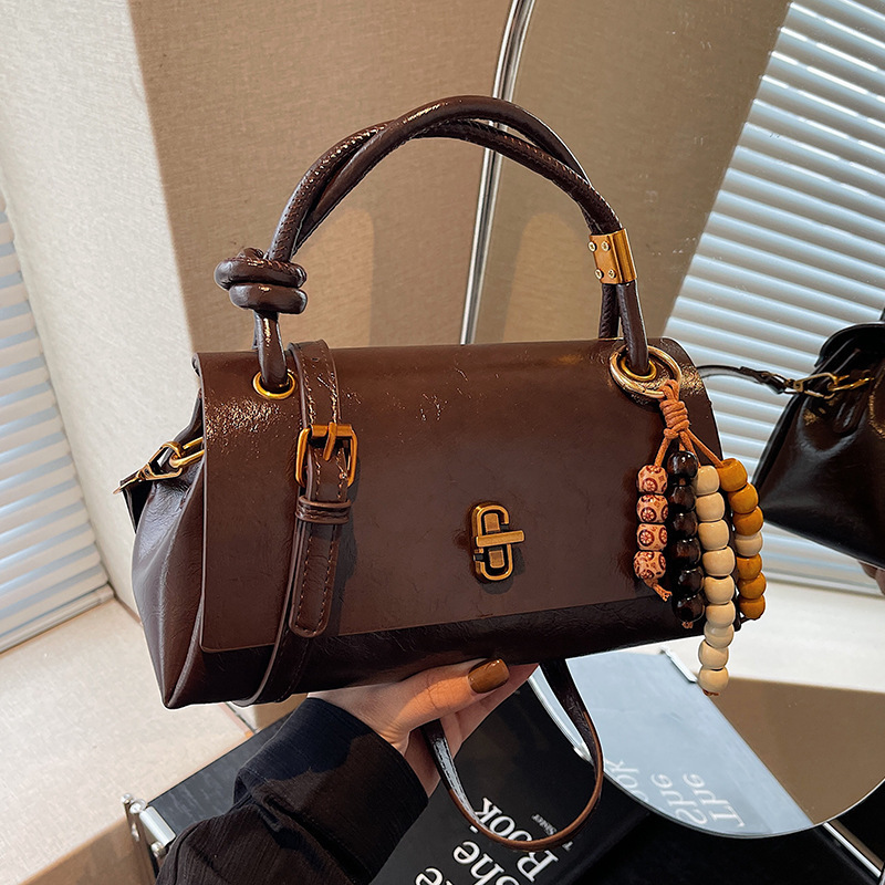 Nuevo cross-border de alta calidad bolso de moda nicho de moda bolso de hombro de mujer simple versátil bolso de hombro retro image 1