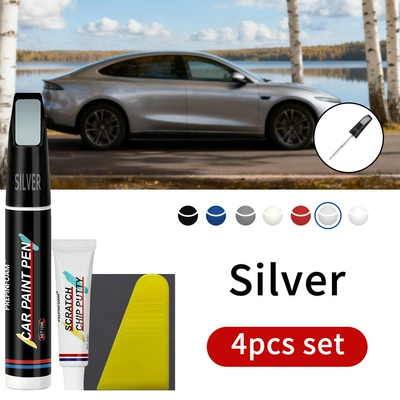 Avtomobil boya qələmləri — Scratch Repair Color Touch-Up - p27-silver-4pcs